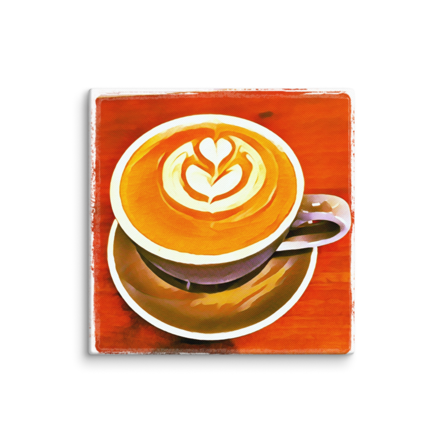 Painted Latte Canvas No. 1